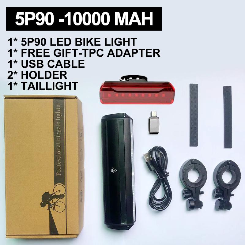 TouCloud Bicycle Light Front 10000mAh Bike Light Power Bank Waterproof Flashlight USB Charging MTB Road Cycling Lamp Accessories 7