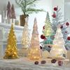 Glowing Christmas Tree Light Christmas Ornament Luminous Desktop Decoration Led Night Light Party Xmas Decor Festival Gift