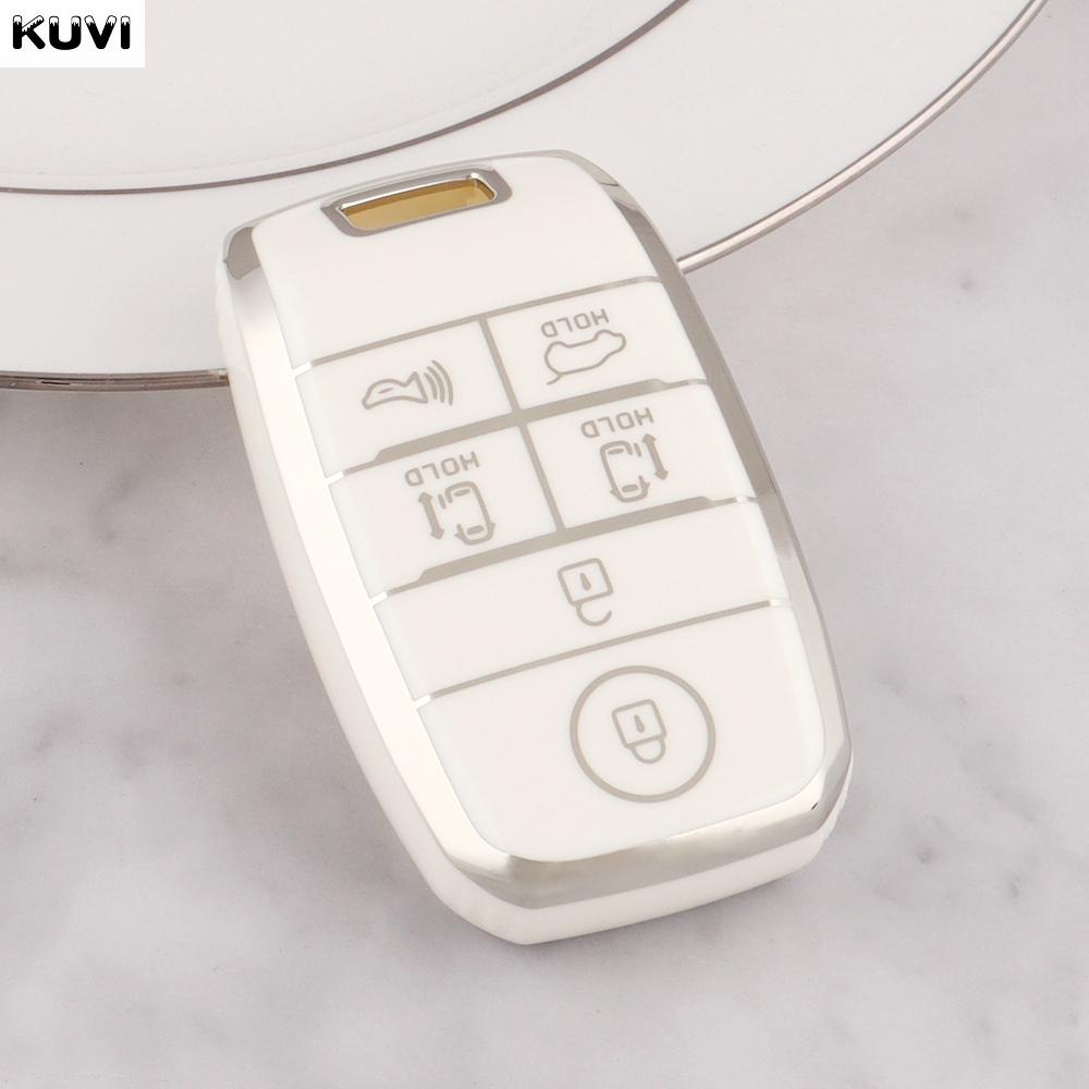 6 Buttons Tpu Car Remote Key Case Cover Fob For Kia New Sedona Grand Carnival Snugly Sorento L580 Kia Doule Carnival Accessories