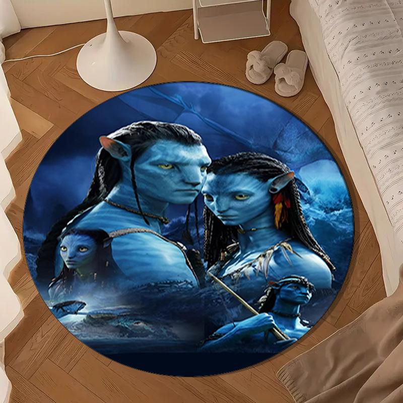 Ava-tar Adventure Round Rug for Livingroom,Bedroom, Palyroom, Chair Rug, Area rug, Circle Carpet, Large Size Decor Fan Christmas gift