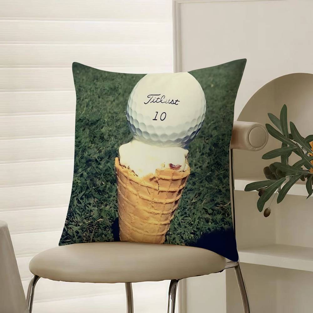 Popular Golf Sports T-TitleistS-Famous Pillow Case Comfort Sofa Bed Silky elegant Invisible zipper Decorative cushion cover