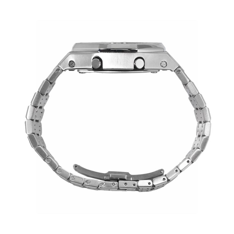 Casio Customized Watch Modified Series Metallic Texture 200 Meters Waterproof Electronic Movement Steel Strap Same Style F GM-2100MF-5