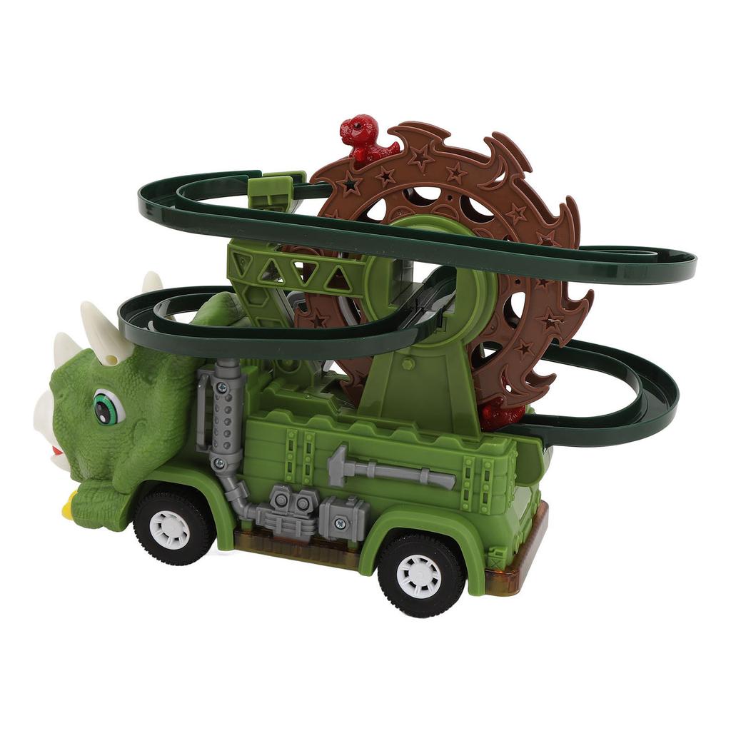 Dinosaur Track Toy Sliding Glide Universal Rotating Electric Car Toy for Kids Children