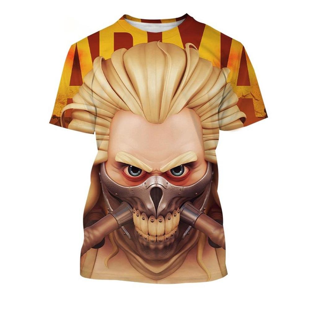 Hot selling Immortan Joe 3D print T-shirt mask monster villain demon T-shirt for men women fashionable casual kids tops