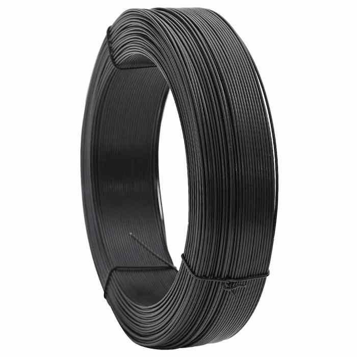 VidaXL Fil de liaison de clôture 250 m 2,3/3,8 mm Acier Anthracite