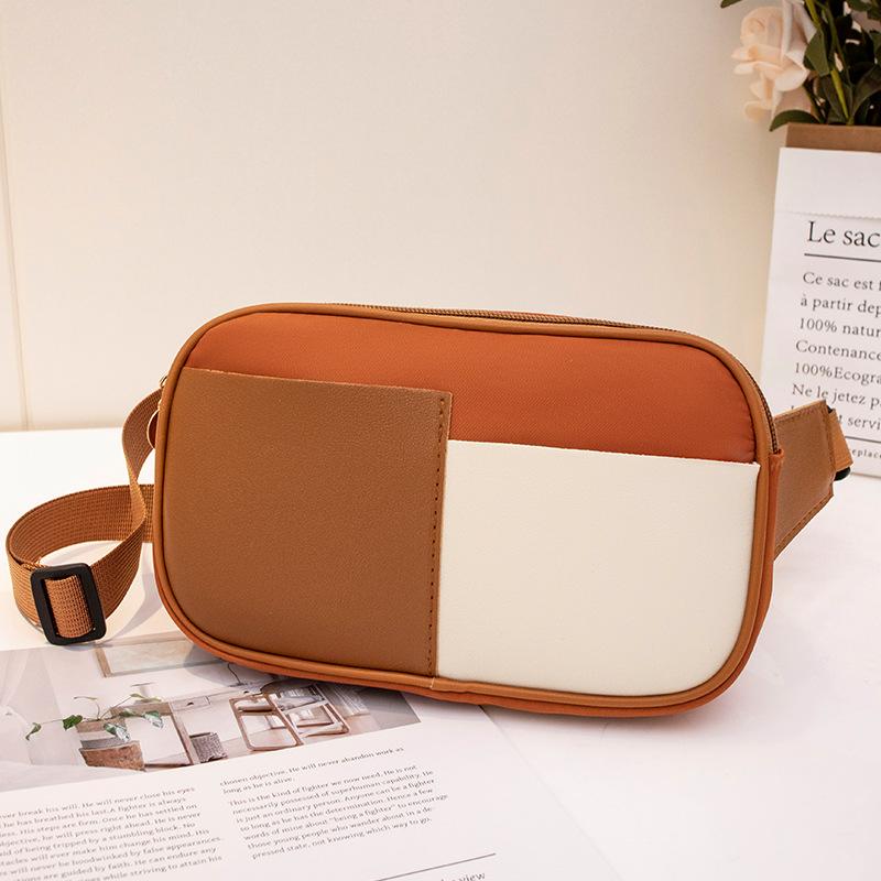 

Новая поясная сумка, женская спортивная для бега, поясная сумка для мобильного телефона, модная для улицы, новый кошелек. коричневый