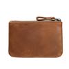 Genuine Leather Zipper Coin Purse for Men Credit Card Holder Mens Coin Purses Cash Change Wallet Car Smart Holder Money Pouch
