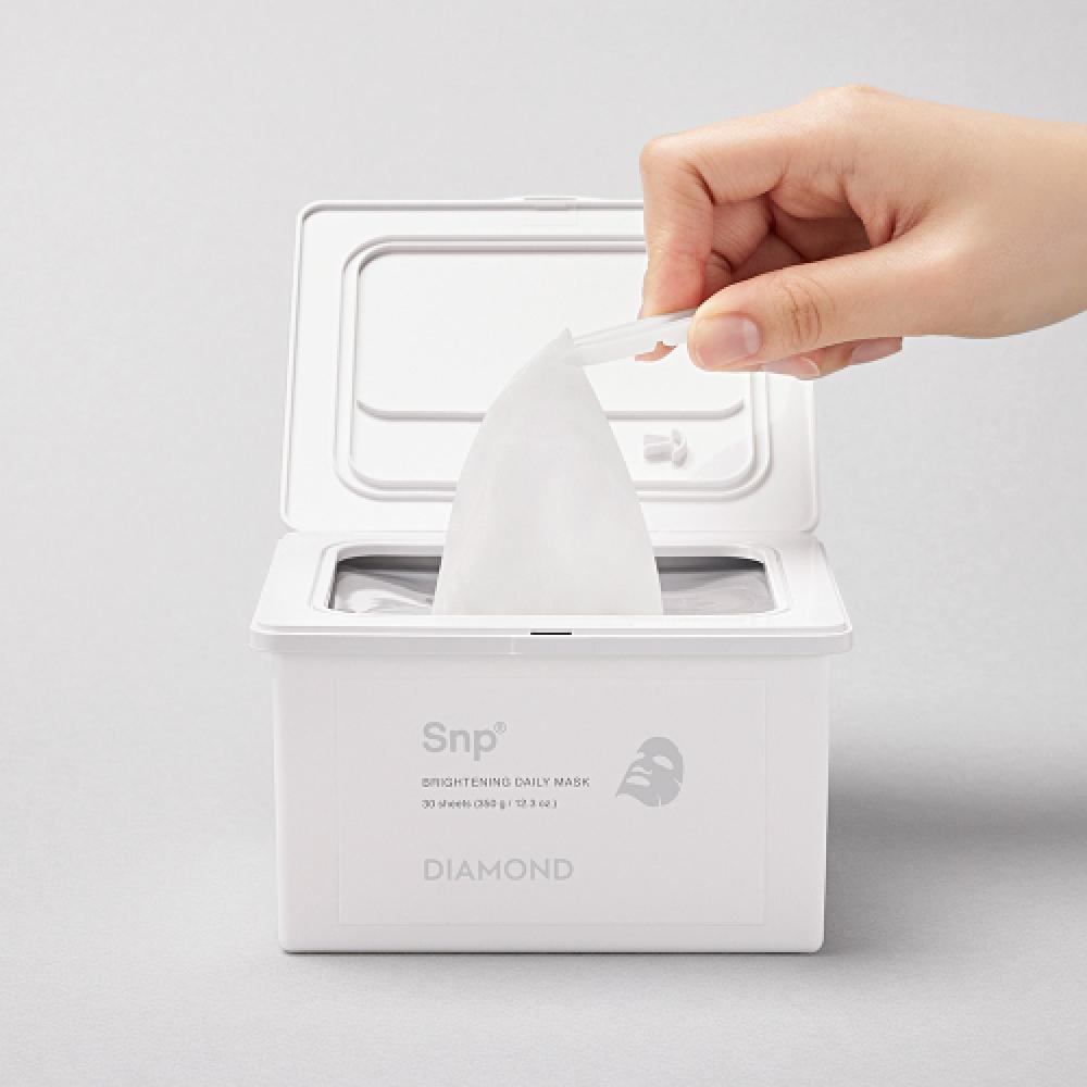 Snp Snp Diamond Brightening Daily Mask Pack 30 Sheets NONE