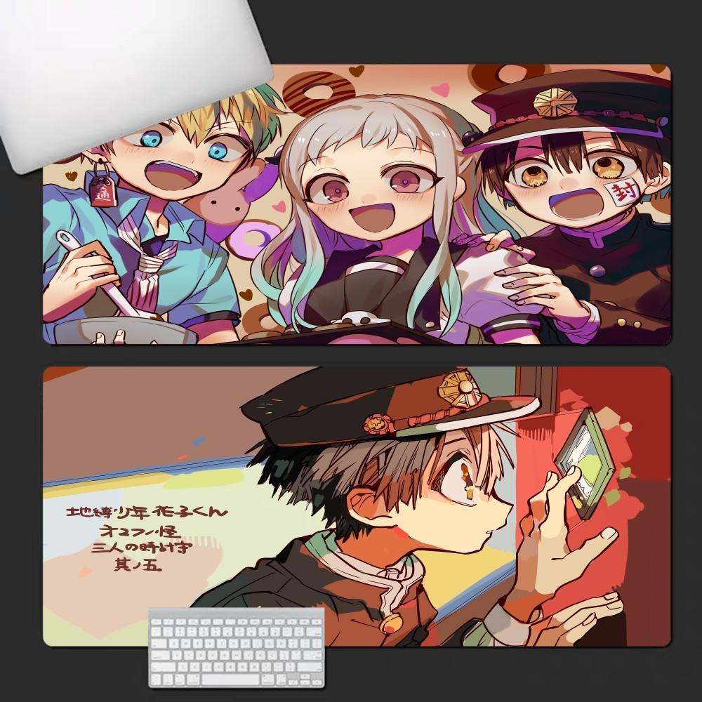 Hanako kun Mousepad Cute Durable Rubber Mouse Mat Pad Size for Game Keyboard Pad