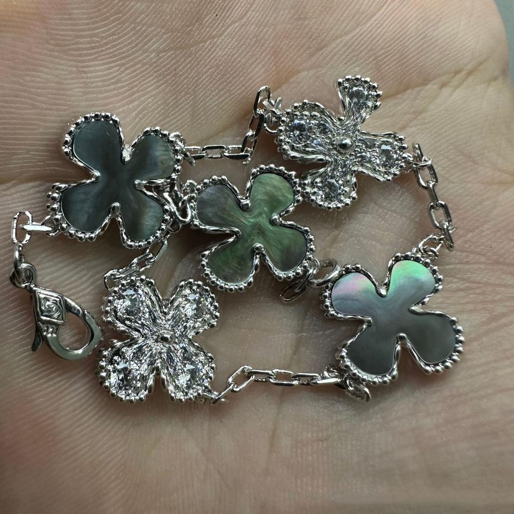 High Version Four-leaf Clover Bracelet Female Mother-of-pearl Agate Five-flower Ladies Bracelet