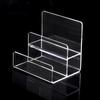 2-5 Tiers Display Risers Acrylic Clear Jewelry Racks Organizer Makeup Storage Rack  Handbag Purse