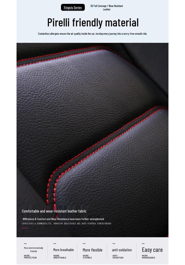 Universal Leather Car Seat Covers – Full Coverage, All-Season Cushions