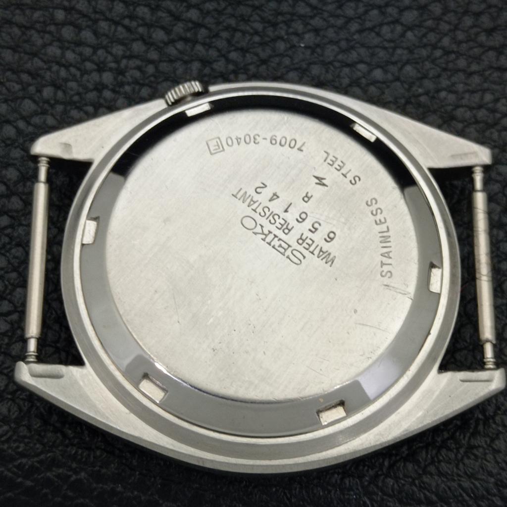 SEIKO 5 AUTOMATIC VINTAGE JAPAN 7009A MENS SILVER COLOR DIAL WATCH a700555-5 R203-a700555