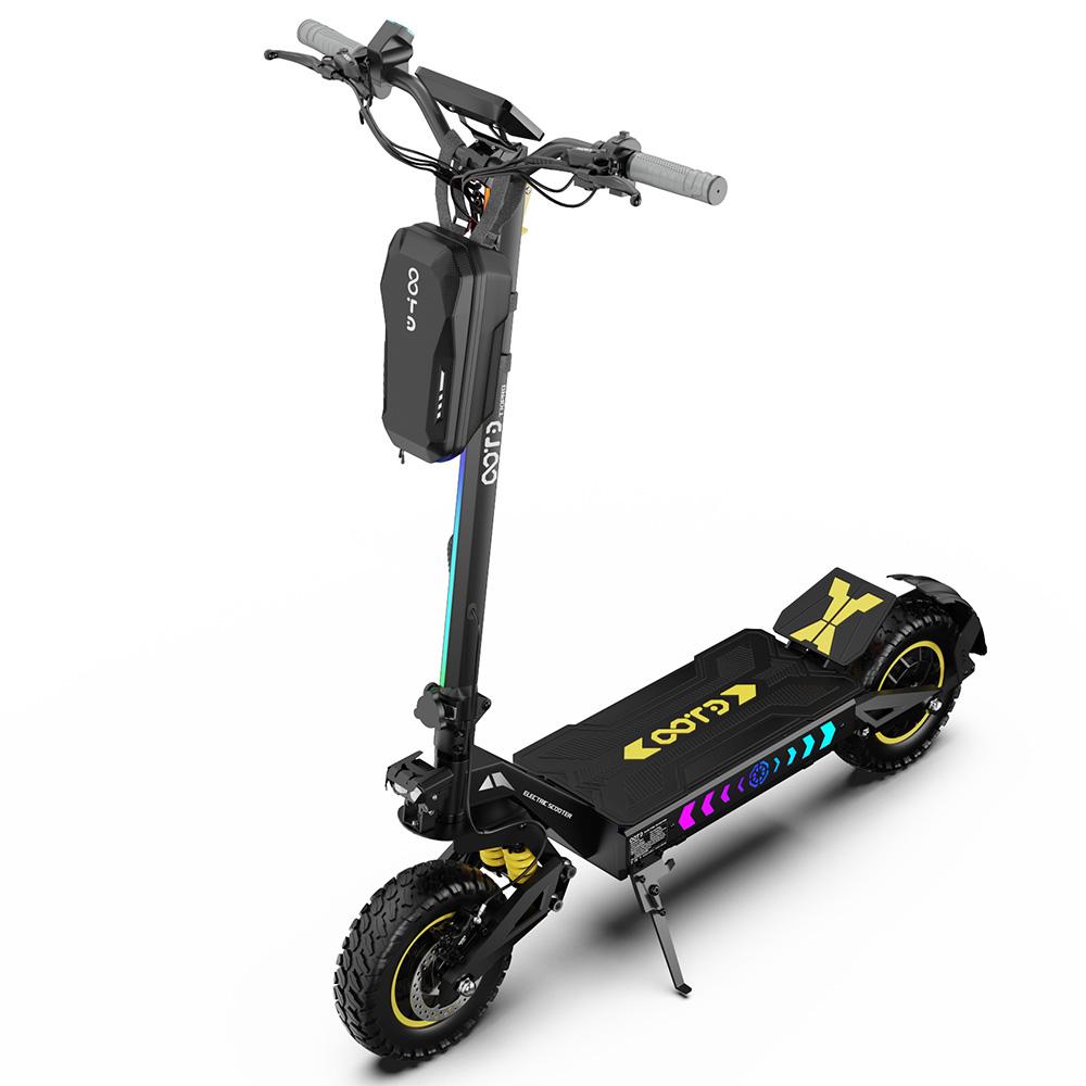 OOTD T10 Pro Foldable Electric Scooter, 11-inch, 1300Wx2 Motors, Hydraulic Brakes, 52V 23.4AH, Maximum Load Capacity 150 Kg, Black