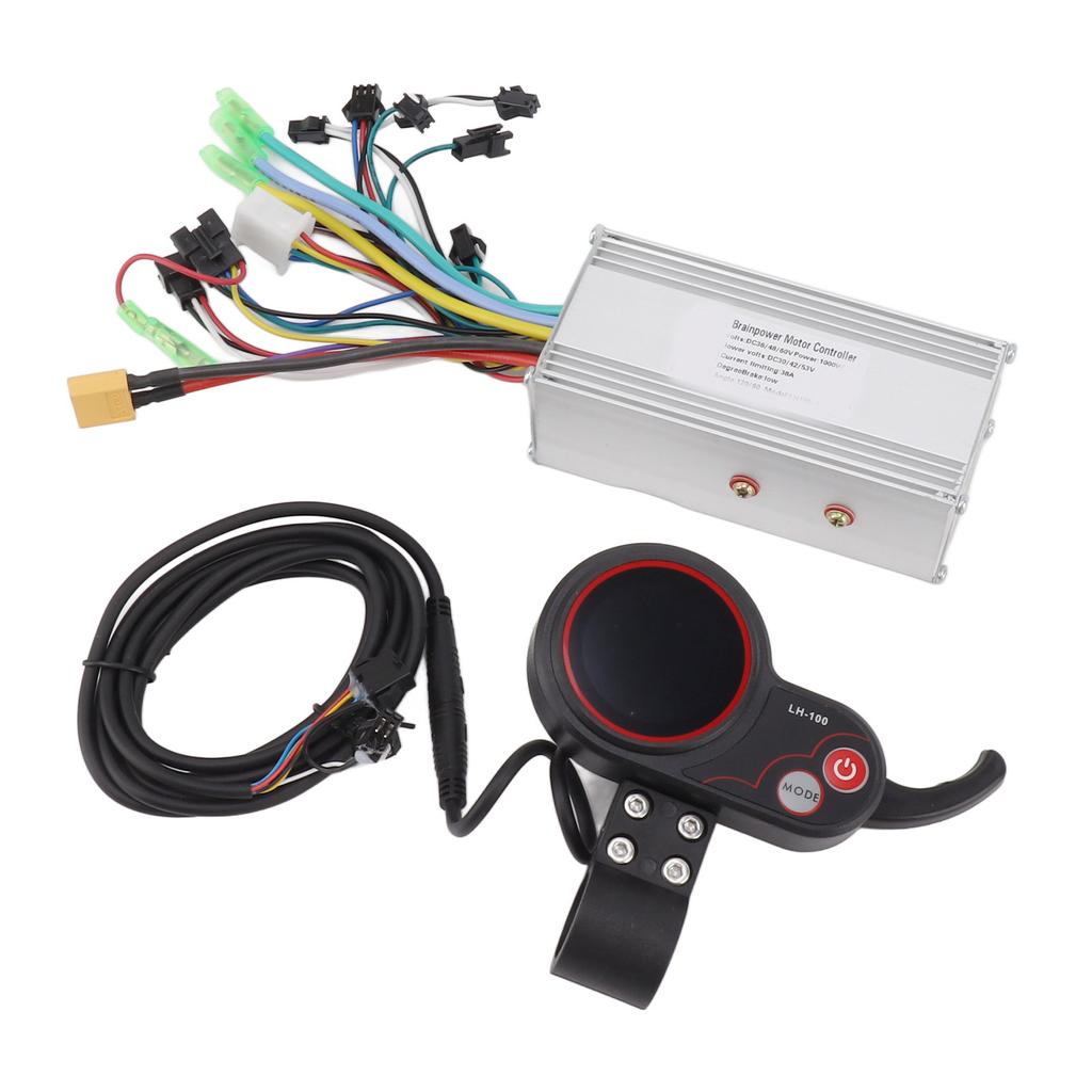 36V 48V 60V 1000W 38A Sine Wave 3 Mode Brushless Motor Controller Kit LH100 Electric Scooter Thumb Throttle Panel