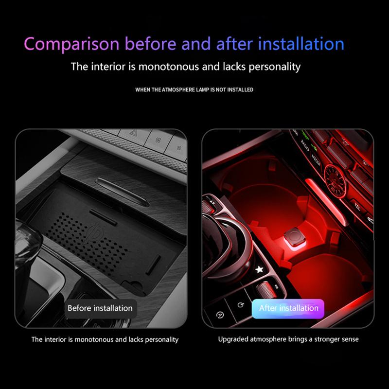 Universal Usb Car Interior Ambient Atmosphere Light Mini Led Signal Lamp For Truck Vehicles Decorations Pc Auto Plug And Play