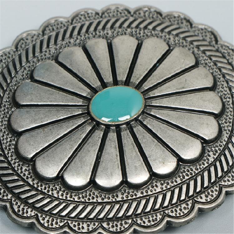 Delicate Woman Dress Waist Corset Carved Turquoise Buckle Waist Belt for Girls