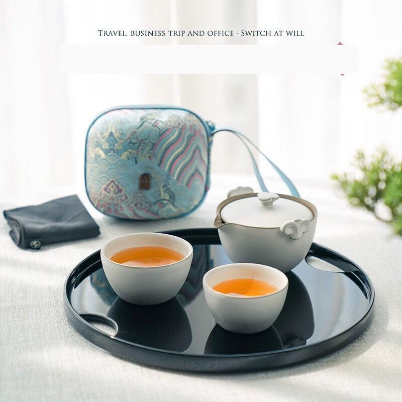 Wanqiantang Edenus Upgraded Portable Ceramic Travel Tea Set