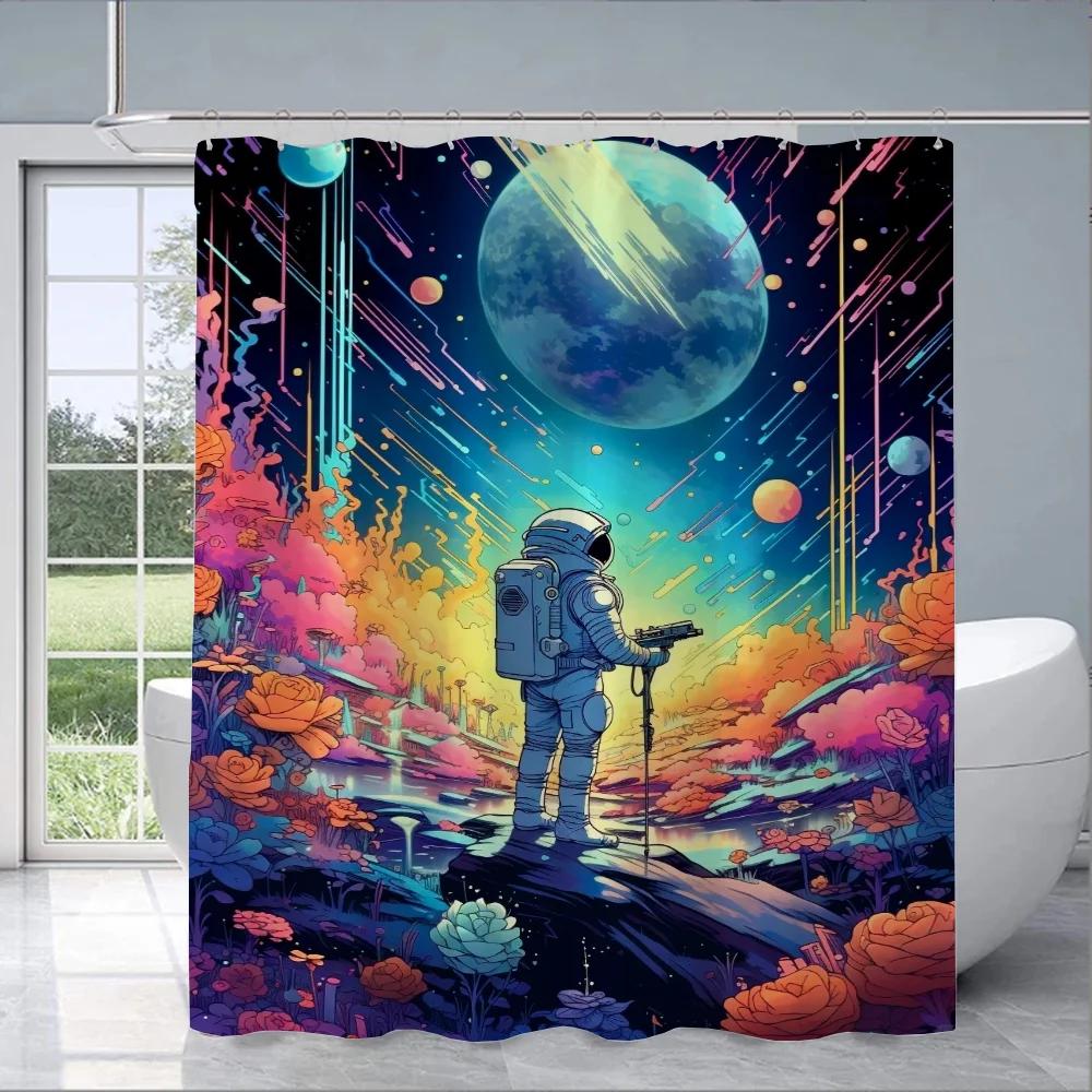 CSMY Temă Astronaut Cortine de duș Cortină de duș