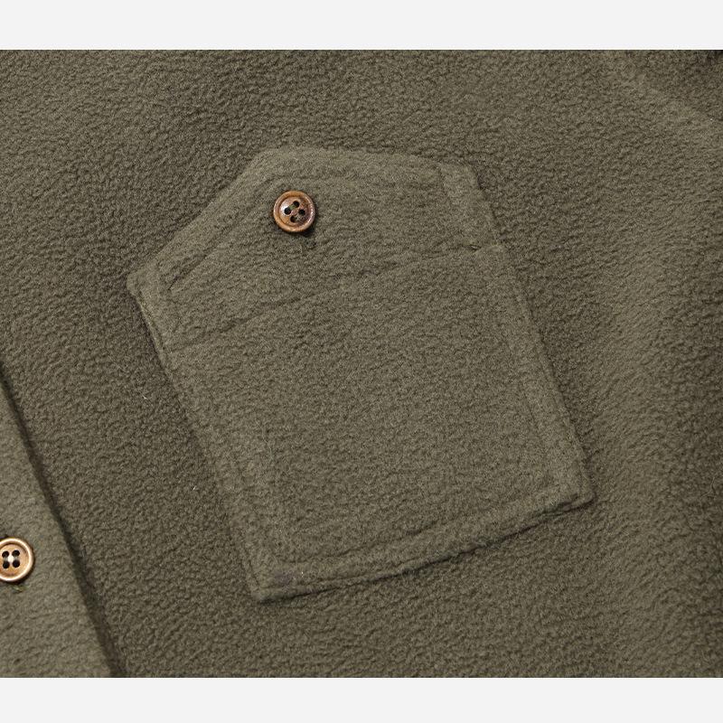 Women's Soft Thickened Wool Blend Fleece Shirt - Autumn/Winter Casual Wear