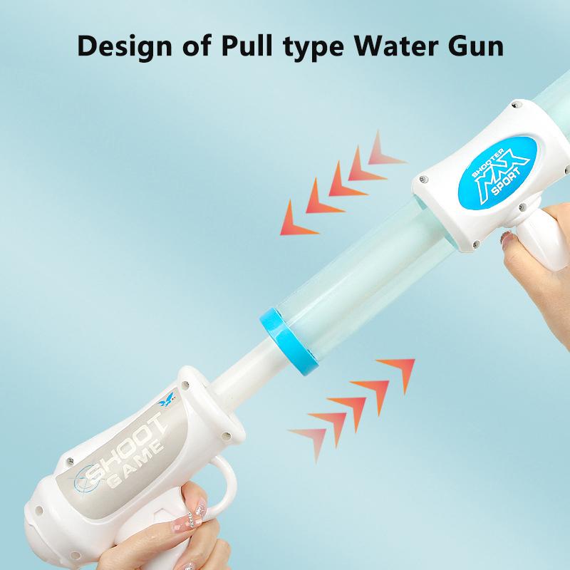 Water Gun Toys Pull Type Large Capacity Originality Children'S Manual Toys Gun High Speed Water Spray Gun Summer Beach