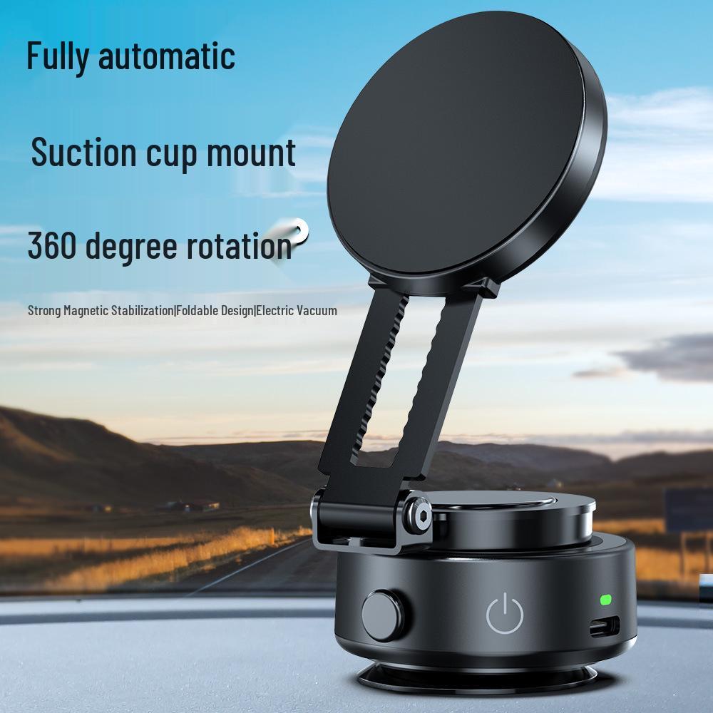 V1 Foldable Magnetic Car & Desktop Phone Holder with Vacuum Suction Cup