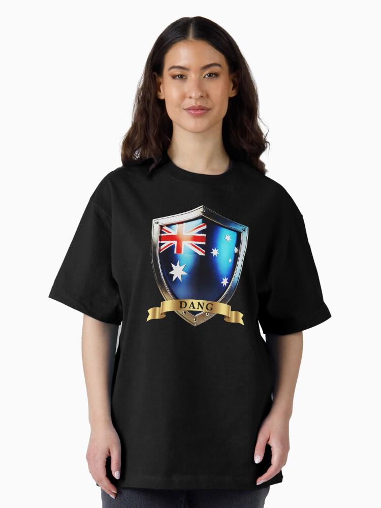 DANG! Dang Australian Heritage Crest Shield Oversized Unisex T-Shirt