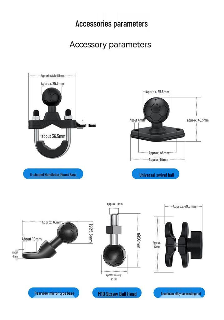 Benda Jin Huishi 300 & Napoleon 450 Motorcycle Phone Holder: Shock-Absorbing, Anti-Shake Navigation Bracket