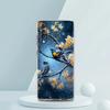 Transparent Phone Case for Samsung Galaxy A16 A14 A12 A22 A24 A42 A02 A06 A20 A30 A40 Soft TPU Cover Flower Floral Bird Pattern