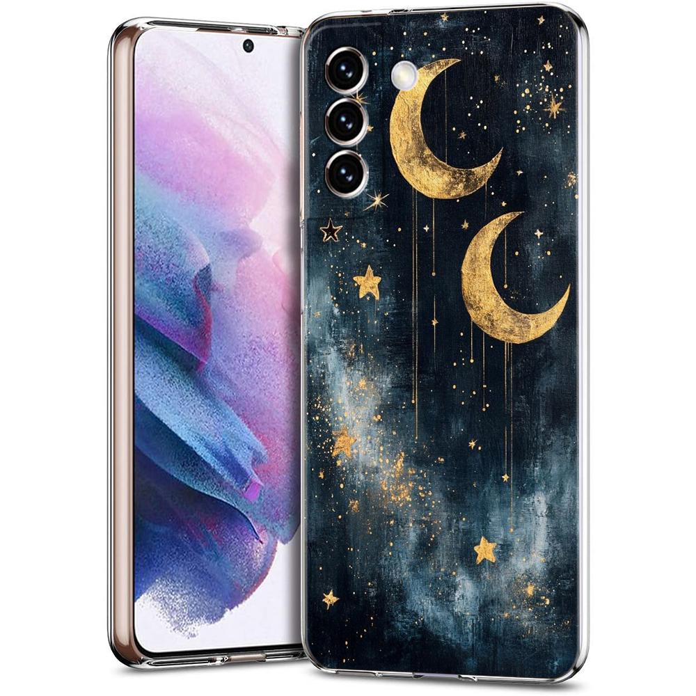 Transparent Phone Case Cover for Samsung Galaxy S25 S24 S23 S22 S20 S21 FE Ultra S10 S10E Plus Fashion Starry Sky Stars Pattern