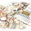 Masking Tape 80 Pieces More Random Patterns Set Very Fine Washi Fukubukuro Gold Foil DIY Craft Journal Planner Scrapbook Gift Decoration