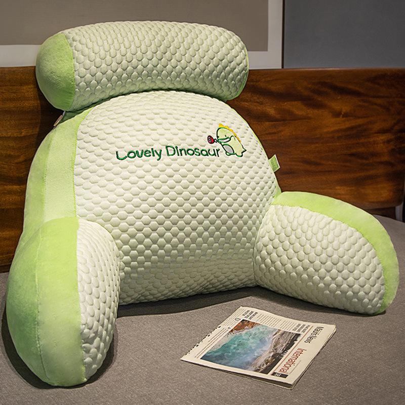 Bedside Lumbar Support Pillow – Large Backrest Cushion for Reading, Sofa, or Bed; Ideal for Dorms and Pregnancy Comfort