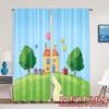 2pcs   2D FLAT PRINTING Curtains (Without Rod) GiftHouseHill Light Filtering Modern Curtains Fabric Curtains All Seasons