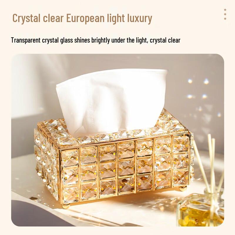 Kristallglas Taschentuchbox