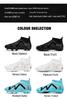 Unisex High-Top Football Shoes, Studded Grass Green Competition and Training Footwear