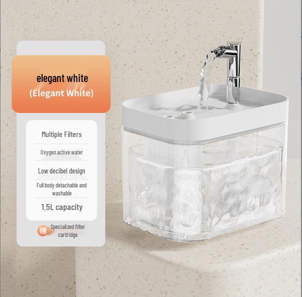 

Automatic Pet Water Fountain - Cat & Dog Circulating Dispenser and Drinking Bowl