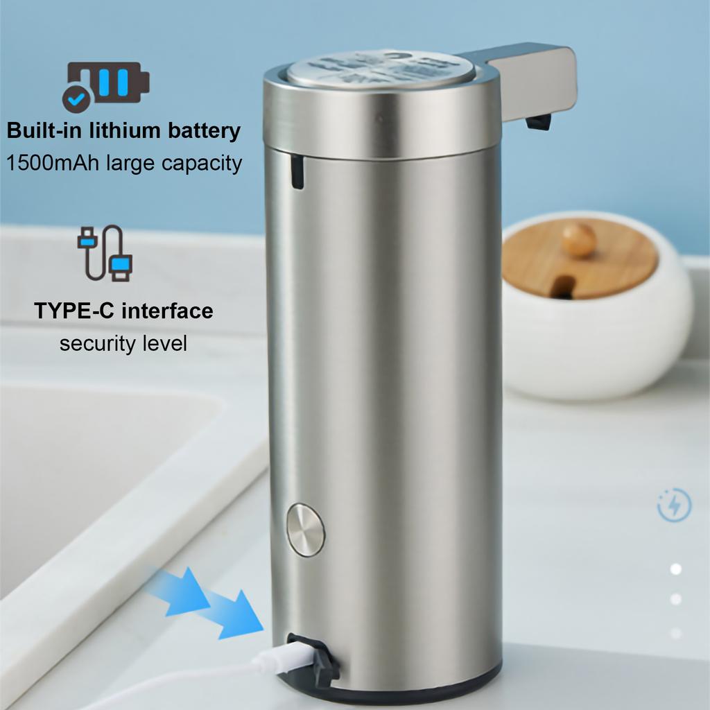 Zásobník kapalin na mytí nádobí Automatický senzor Kuchyňka Koupelna Zásobník na mýdlo Motorizovaný Zásobník na mýdlo s pěnovým sprchovým gelem