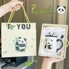Mug with Lid Spoon New Style Women's Panda Cup Souvenir Ceramic Water Cup Coffee Cup
