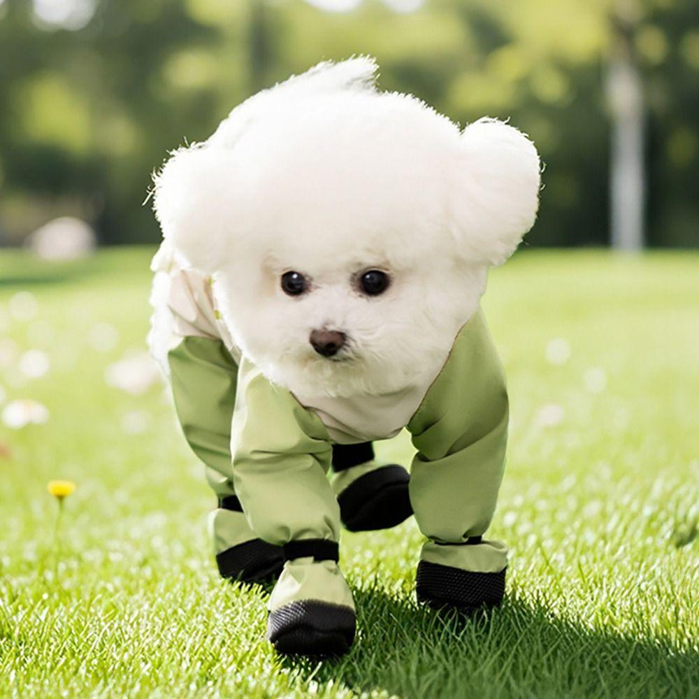 Pantalon pour chien à quatre pattes réglable au dos Protection complète des jambes Leggings bottes pour chien Animal de compagnie en promenade