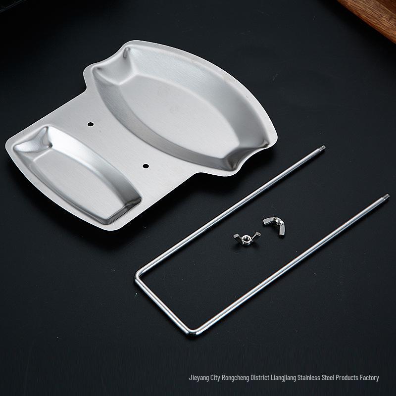 Stainless Steel Removable Spoon and Pot Lid Holder