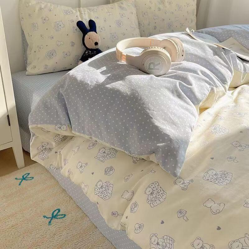 oeny Fresh Home Double Bed Four-Piece Set
