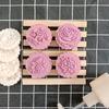 Elegant Flower Pattern Dessert Maker Molds Holiday Pastries Tool Cookie Dessert Cutter Hand Pressure Dessert Molds