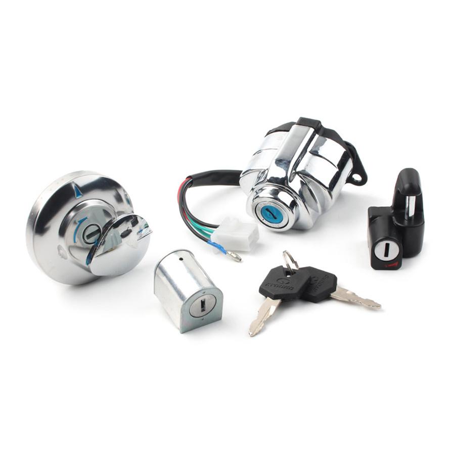 Ignition Switch Gas Cap Helmet Set For Honda VT250 Shadow VLX VT 400 600 750