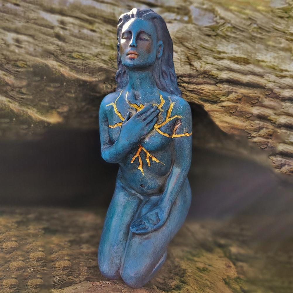 Self Love Shaping Spirit Goddess Statue Resin Sculpture Figurine Living Room Office Decor Ornaments