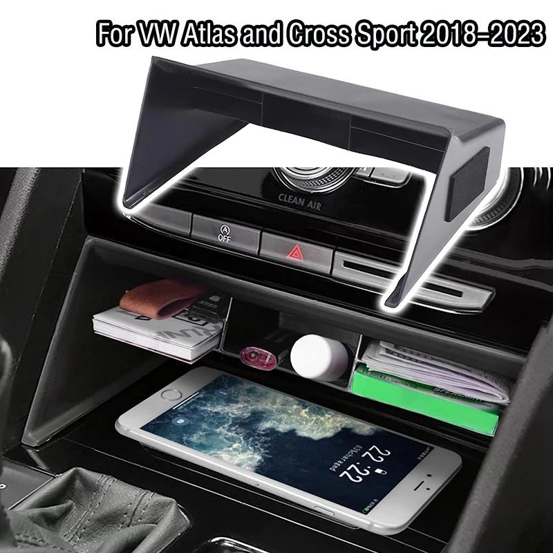 Car Armrest Center Storage Box Container Glove Organizer Case 2018 2019 2020 2021 2022 2023 Accessories For Volkswagen VW Atlas