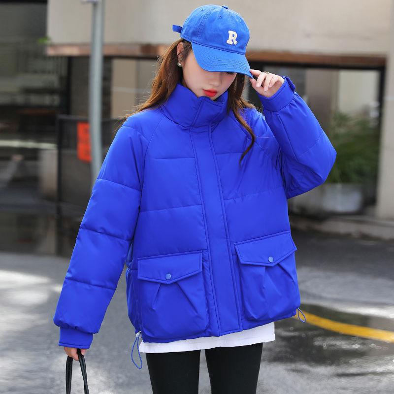 

Утолщенное свободное зимнее пальто для женщин с пуховой одеждой из хлопка и флиса M