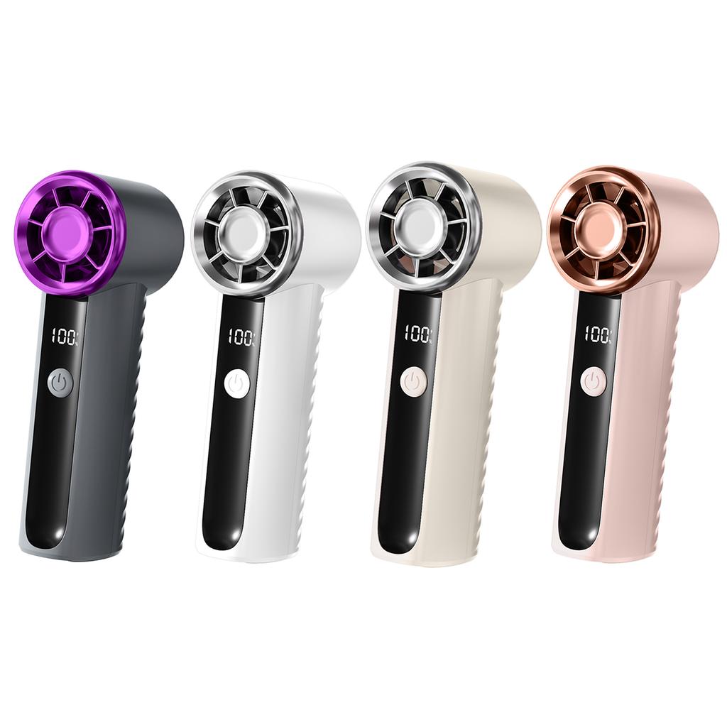 Portable Handheld Turbo Fan Rechargeable Small Pocket Fans 100 Speeds 16000 RPM Cooling Fan for Outdoor Activities Travel Beach