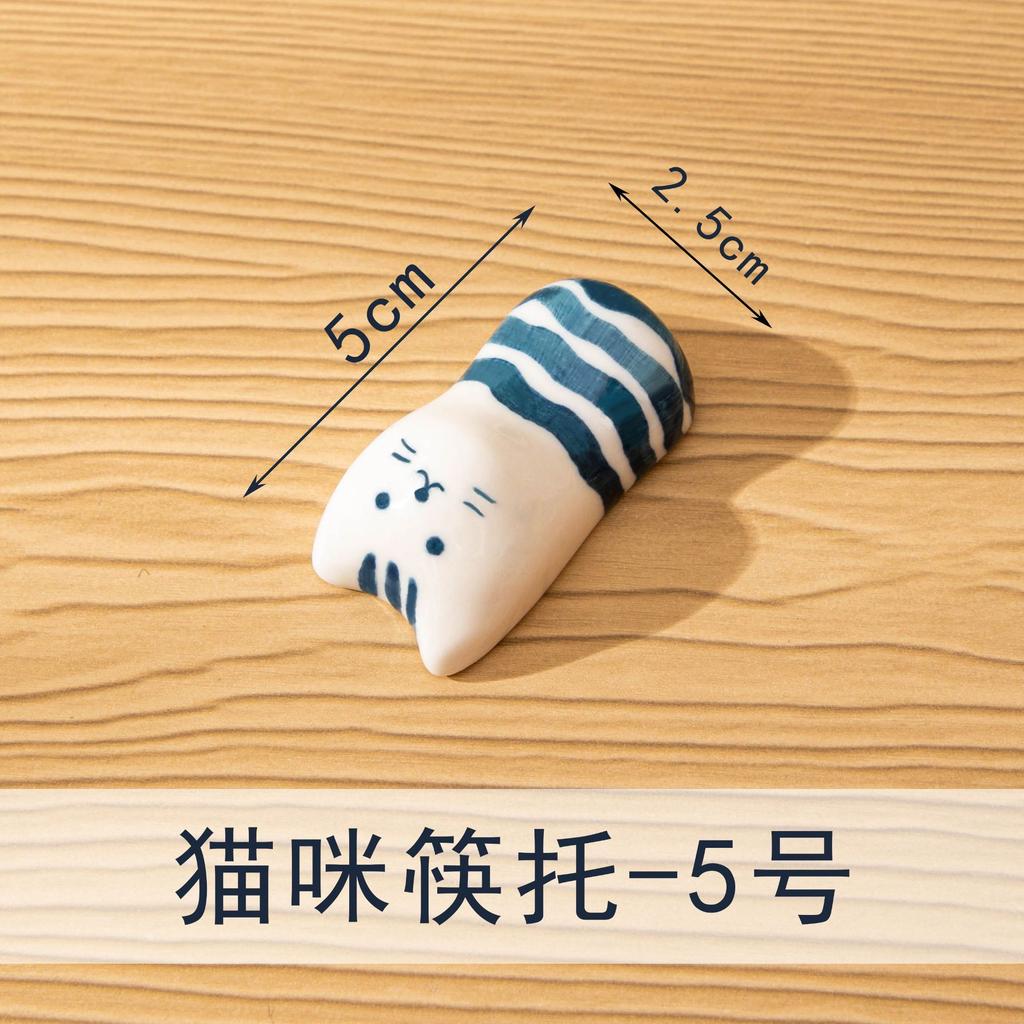 Japon Yaratıcı Kedi Seramik Çubuk Sopa Tutucu Ev Tipi El Boyaması Sevimli Yüksek Değerli Sofra Eşyası Kaşık Tutucu Süs Çubuk Tutucu Çubuk Tutucu