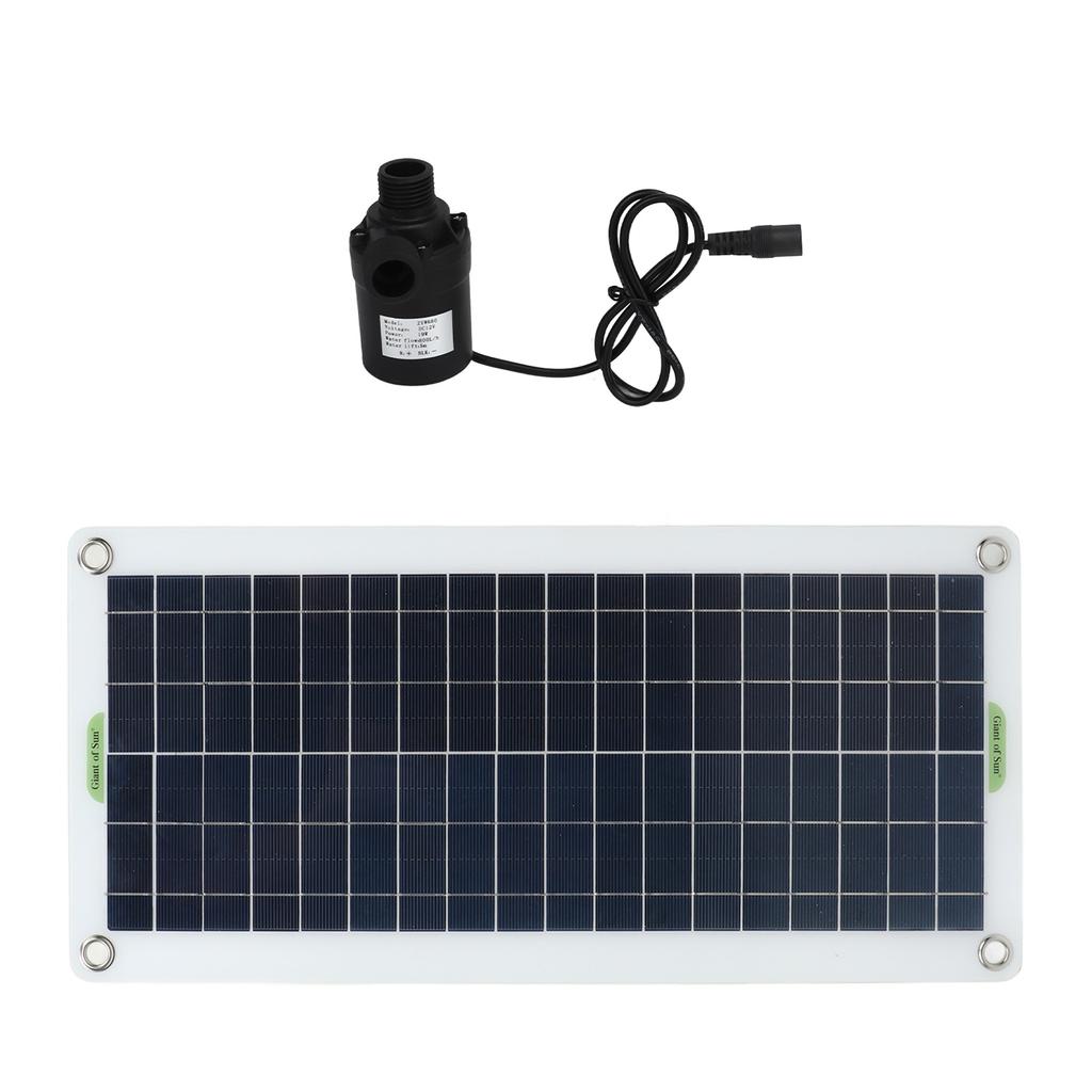 Solar Water Pump Kit 30W Polycrystalline Silicon 800L Per Hour Solar Power Water Pump for RV Greenho