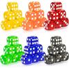 20pcs 14mm Acrylic Color Transparent Dice Round Angle Point Dice Points Game Party Board Game Accessories Point Game Props
